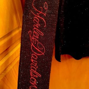 Harley Davidson black sparkly hooded sweater 2XL